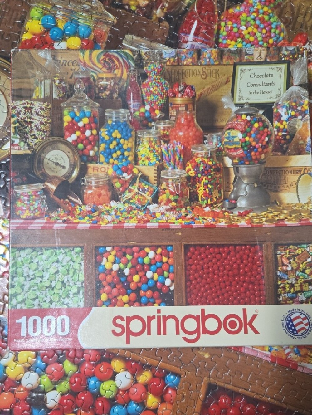 Candy Shop Puzzle  Colorful Candy Jars